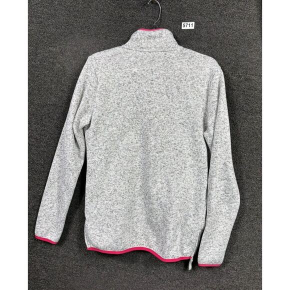 Simply Southern Knit Sweater Womens M Marled Gray 1/4 Quarter Zip Long Sleeves - Picture 2 of 7